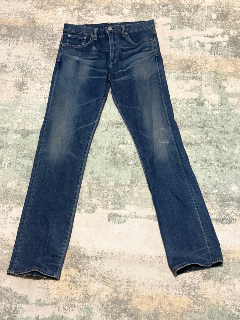 Citizens Of Humanity Faded Indigo Straight Jeans